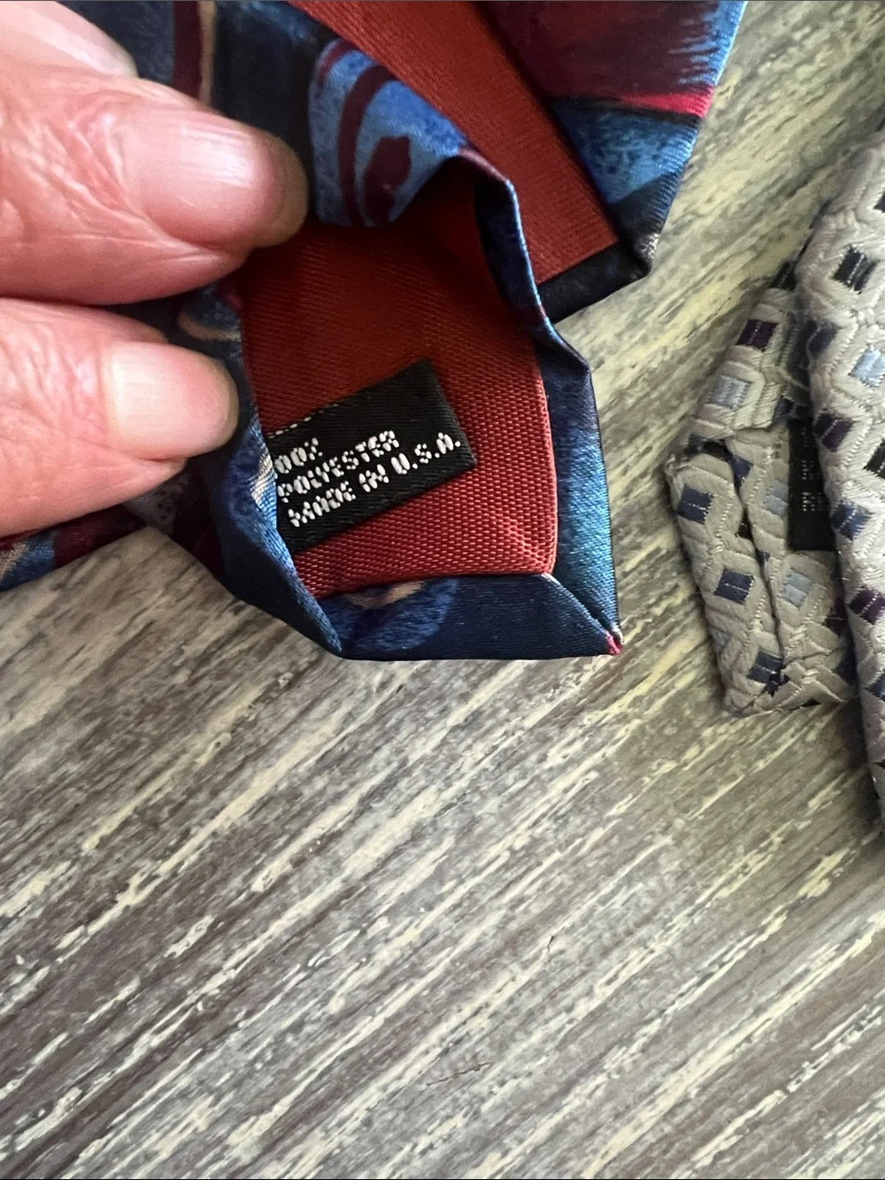 Classic Black, blue Silk & Polyester Ties with Subtle Pattern - Men Accessories
